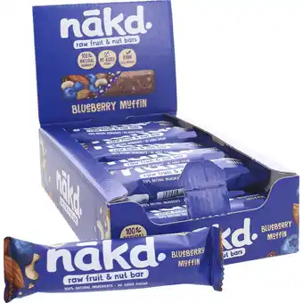 Näkd blueberry muffin frugtbarer 18 x 35g