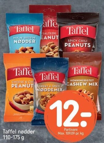 REMA 1000 Taffel nødder 110-175 g tilbud