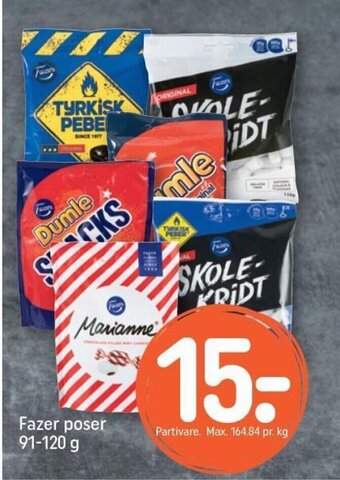 REMA 1000 Fazer poser 91-120 g tilbud