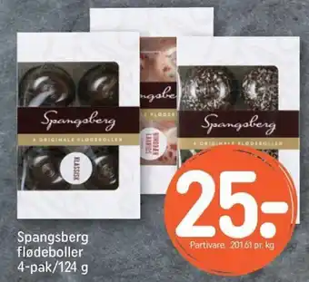 REMA 1000 Spangsberg flødeboller 4-pak/124 g tilbud