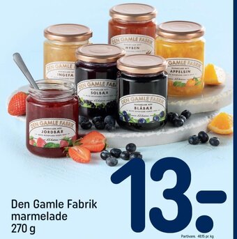 REMA 1000 Den Gamle Fabrik marmelade 270 g tilbud