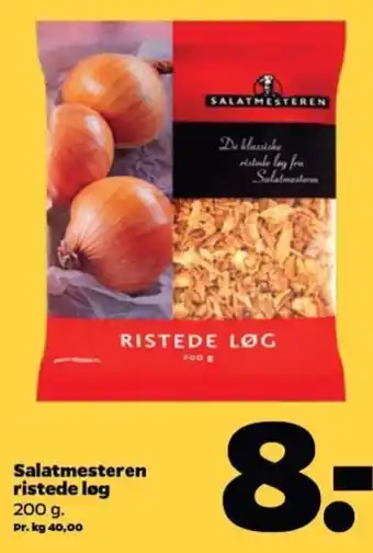 Netto Salatmesteren ristede løg 200 g. tilbud
