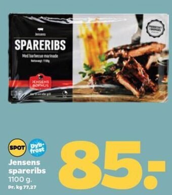 Netto Jensens spareribs 1100 g tilbud
