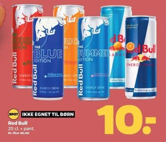 Netto Red Bull 25 cl. + pant. tilbud