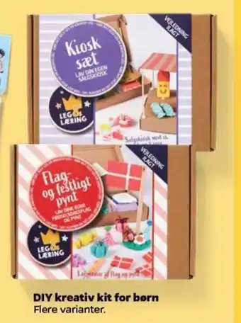 Netto DIY kreativ kit for børn tilbud