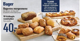 Føtex 10 friskbagte rundstykker tilbud