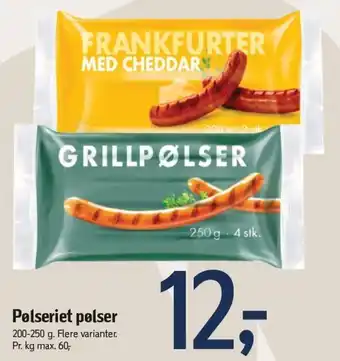 Føtex Pølseriet pølser 200-250 g tilbud