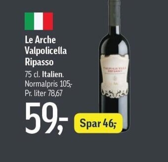 Føtex Le Arche Valpolicella Ripasso tilbud