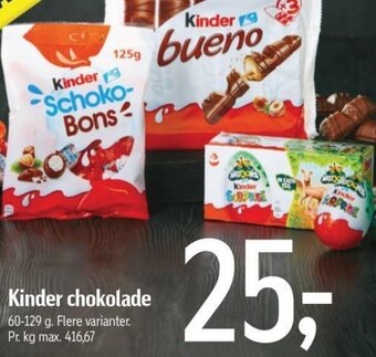 Føtex Kinder chokolade tilbud