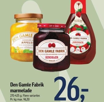 Føtex Den Gamle Fabrik marmelade tilbud