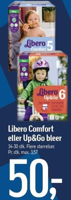 Føtex Libero Comfort eller Up&Go bleer tilbud