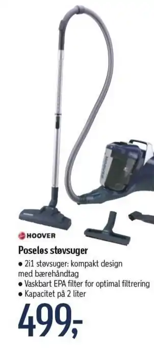 Føtex HOOVER Poseles støvsuger tilbud