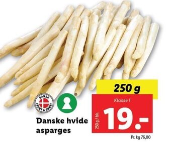 Lidl Danske hvide asparges tilbud