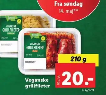 Lidl VEGANSKE GRILLFILETER tilbud