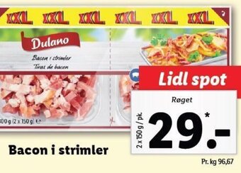 Lidl Bacon i strimler tilbud