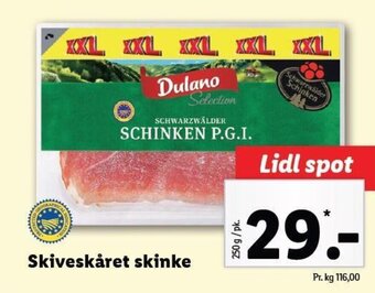 Lidl Skiveskåret skinke tilbud