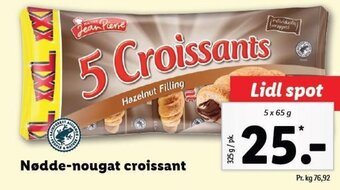 Lidl Nødde-nougat croissant tilbud