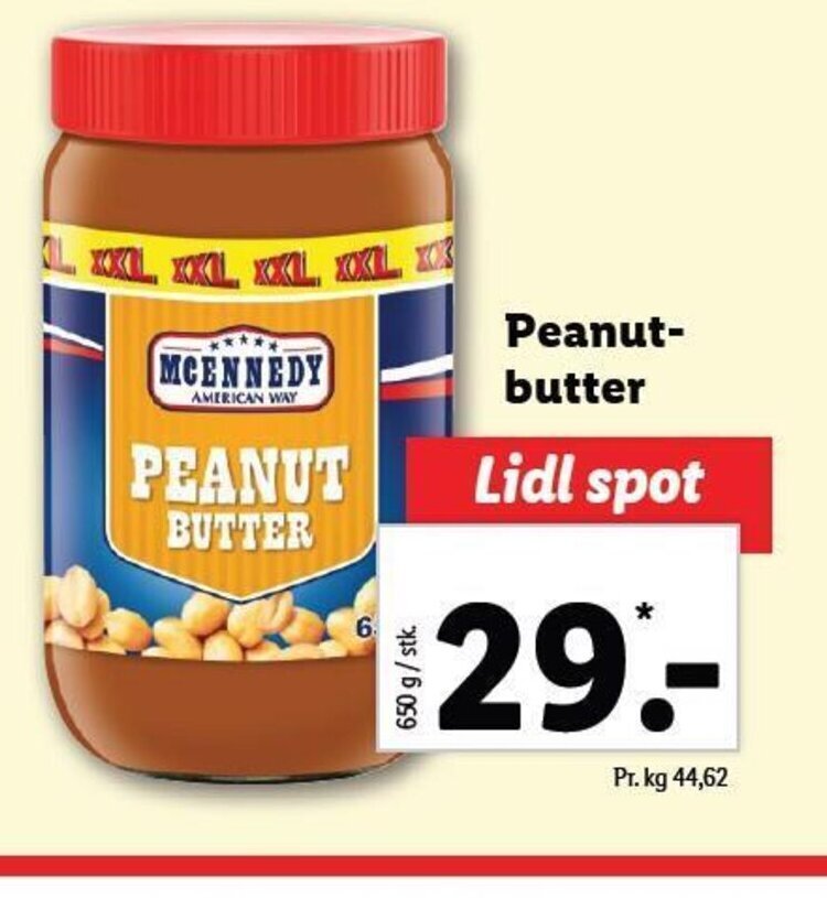 MCENNEDY PEANUT BUTTER tilbud hos Lidl