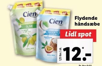 Lidl Cien Flydende håndsæbe tilbud