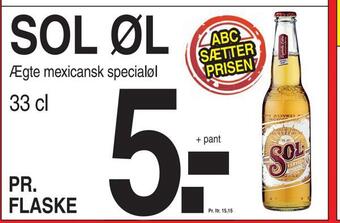ABC Lavpris Sol øl tilbud