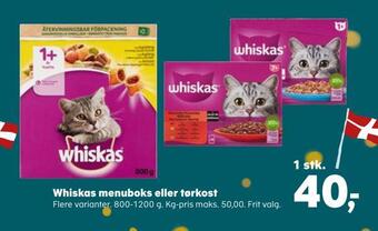 Whiskas menuboks eller tørkost