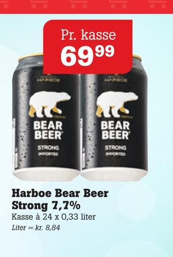 Poetzsch Padborg Harboe bear beer strong 7,7% tilbud