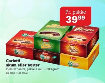 Poetzsch Padborg Carletti skum eller tærter tilbud