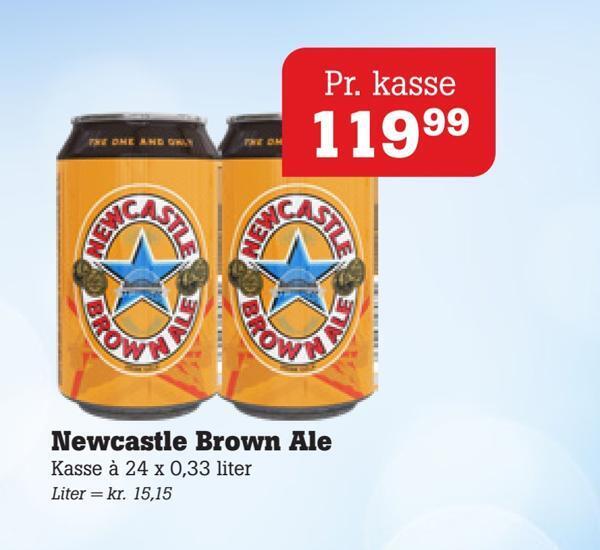 Newcastle brown ale tilbud hos Poetzsch