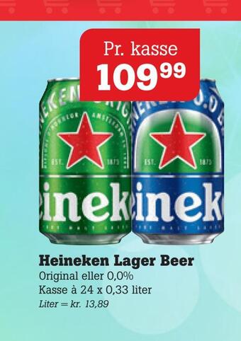 Poetzsch Padborg Heineken lager beer tilbud