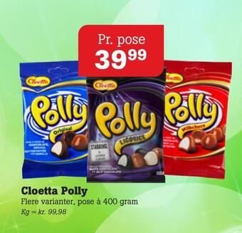 Poetzsch Padborg Cloetta polly tilbud