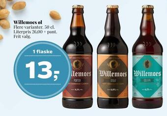 Dagli'Brugsen Willemoes øl tilbud