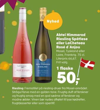 Abtei himmerod riesling spätlese eller lacheteau rosé d'anjou