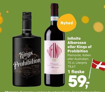Kvickly Infinito albarossa eller kings of prohibition tilbud