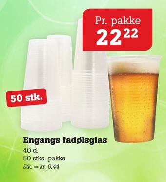 Poetzsch Padborg Engangs fadølsglas tilbud