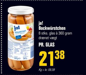 Poetzsch Padborg Ja! bockwürstchen tilbud