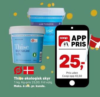 Kvickly Thise økologisk skyr tilbud