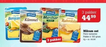 Poetzsch Padborg Milram ost tilbud
