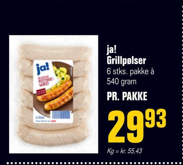 Poetzsch Padborg Ja! grillpølser tilbud