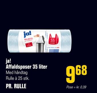 Poetzsch Padborg Ja! affaldsposer 35 liter tilbud