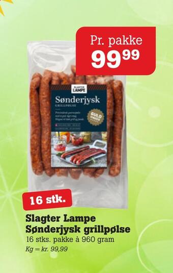 Poetzsch Padborg Slagter lampe sønderjysk grillpølse tilbud