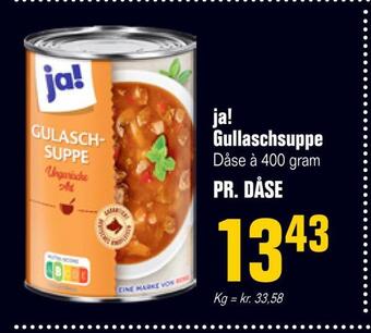 Poetzsch Padborg Ja! gullaschsuppe tilbud