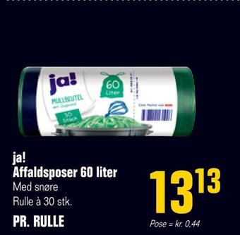 Poetzsch Padborg Ja! affaldsposer 60 liter tilbud