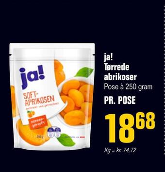 Ja! tørrede abrikoser