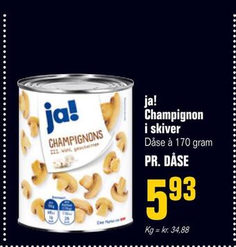 Poetzsch Padborg Ja! champignon i skiver tilbud