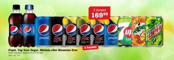 Poetzsch Padborg Pepsi, 7up zero sugar, mirinda eller mountain dew tilbud