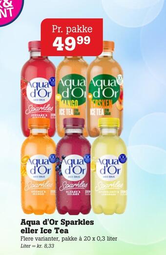 Poetzsch Padborg Aqua d'or sparkles eller ice tea tilbud
