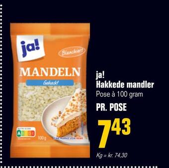 Ja! hakkede mandler