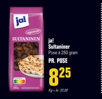 Poetzsch Padborg Ja! sultaniner tilbud