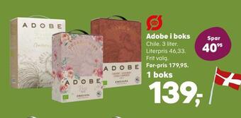 SuperBrugsen Adobe i boks tilbud
