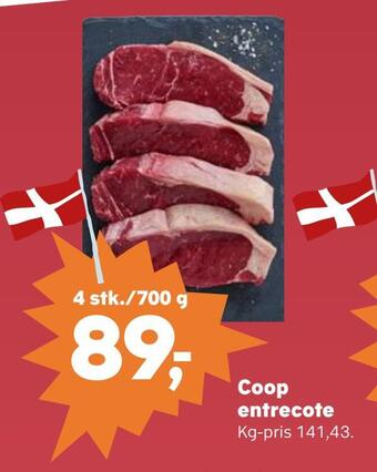 SuperBrugsen Coop entrecote tilbud